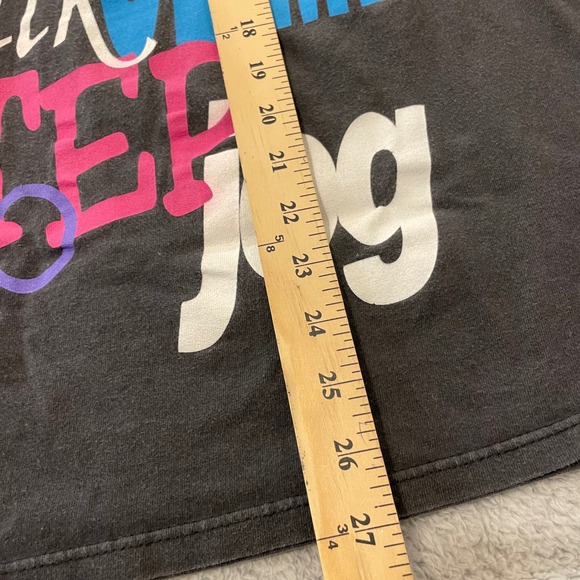 VTG Hanes Her Way Run Swim Bike Never Get Lazy T-Shirt Large Single Stitch - Picture 7 of 7